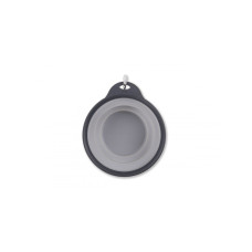 Складна миска для собак та котів Dexas Collapsible Travel Cup S з карабіном 240 мл Сірий (PW200432429)