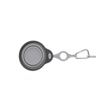 Дорожня миска для тварин Dexas Travel Cup w Bottle Holder&Carabiner з кріпленням пляшки і карабін 240мл Сірий (PW220432429)