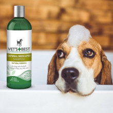Шампунь Vet's Best Flea Itch Relief Shampoo успокаивающий от укусов блох для собак 470 мл (vb10039)