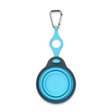 Дорожня миска для тварин Dexas Travel Cup w Bottle Holder&Carabiner з кріпленням пляшки та карабін 240мл Блакитний (PW2204322194)