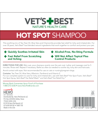 Шампунь Vet's Best Flea&Tick Shampoo 355 мл (vb10608)