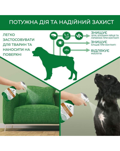 Спрей Vet`s Best Natural Flea & Tick Home Spray от блох,клещей и москитов для собак и дома 945 мл (vb10348)