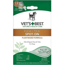 Vets Best FLEA TICK SPOT-ON BOTTLE краплі від бліх та кліщів для собак 17,7 мл