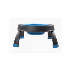 Миска для тварин Dexas Single Elevated Feeder на складній підставці 360 мл блакитний (PW1304322194)