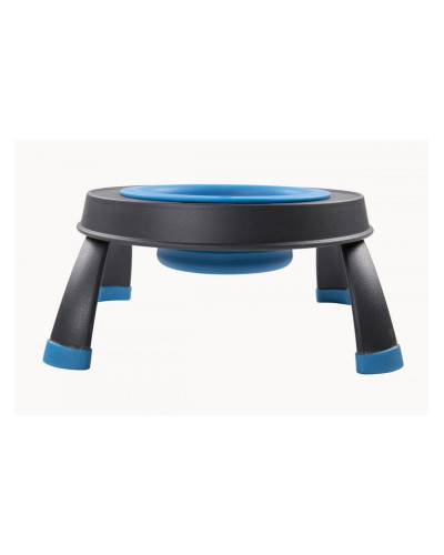 Миска для животных Dexas Single Elevated Feeder на складной подставке 360 мл голубой (PW1304322194)