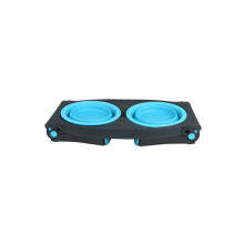 Миска двойная для животных Dexas Adjustable 2хPet Feeder с регулируемыми ножками 960 мл Голубой (PW1204322194)