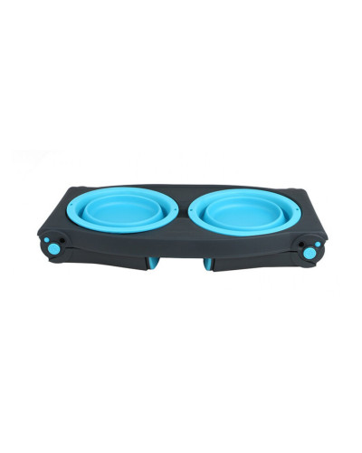 Миска двойная для животных Dexas Adjustable 2хPet Feeder с регулируемыми ножками 960 мл Голубой (PW1204322194)