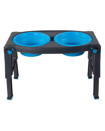 Миска двойная для животных Dexas Adjustable 2хPet Feeder с регулируемыми ножками 960 мл Голубой (PW1204322194)