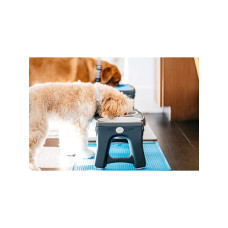 Миска подвійна для собак і котів Dexas Adjustable Height 2хPet Feeder з регульованими ніжками 960 мл Сірий (PW120432429)
