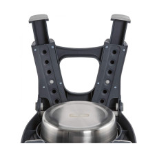 Миска подвійна для тварин Dexas Adjustable Height 2хPet Feede з нержавіючої сталі з регульованими ніжками 960 мл (PW120432SS)