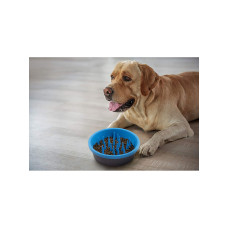 Миска для собак Dexas Slow Feeder Dog Bowl силіконова для повільного годування 1440 мл блакитний (PW301-432-2194)