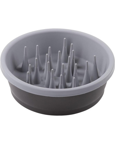 Миска для собак Dexas Slow Feeder Dog Bowl силикон для медленного кормления 1440 мл серый (PW301-432-429)