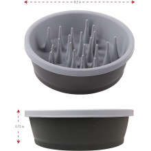 Миска для собак Dexas Slow Feeder Dog Bowl силіконова для повільного годування 1440 мл сірий (PW301-432-429)