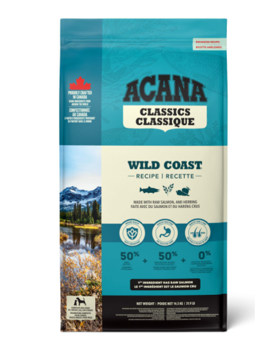 Сухой корм для собак всех пород и всех стадий жизни ACANA Wild Coast Recipe Dog 14,5 кг (а56217)