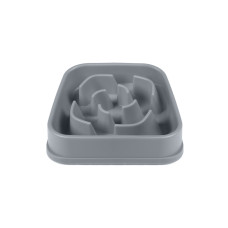 Миска для собак Dexas Slow Maze Feeder Dog Bowl для повільного годування квадратна 1440 мл сірий (PW306429)