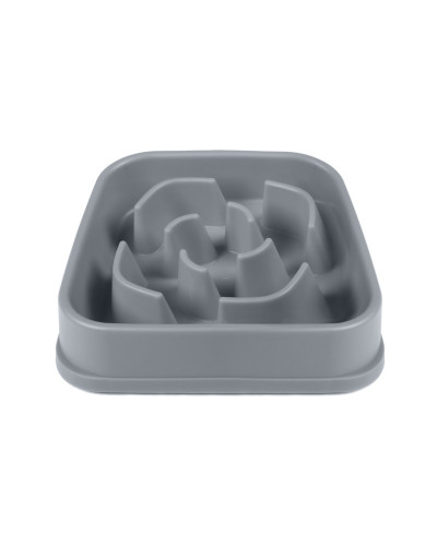 Миска для собак Dexas Slow Maze Feeder Dog Bowl для медленного кормления квадрат 960мл серый (PW304429)