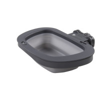 Миска складная для собак Dexas Collapsible Kennel Bowl с креплением на клетку 600 мл Cерый (PW275432429)