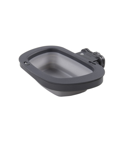 Миска складная для собак Dexas Collapsible Kennel Bowl с креплением на клетку 600 мл Cерый (PW275432429)