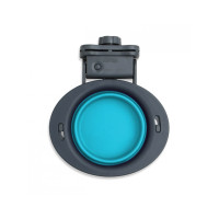 Миска складная для собак Dexas Collapsible Kennel Bowl с креплением на клетку 240 мл голубой (PW2704322194)
