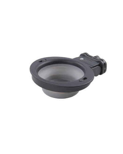 Миска складная для собак Dexas Collapsible Kennel Bowl с креплением на клетку 240 мл серый (PW270432429)