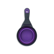 Мірна склянка для корму Dexas Collapsible KlipScoop складана на кліпсі 240 мл Фіолетовий (dx30729)
