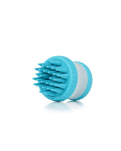 Щетка для животных Dexas Scrubbuster силиконовая с емкостью для шампуня голубой (PW73022-2194)