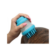 Щетка для животных Dexas Scrubbuster силиконовая с емкостью для шампуня голубой (PW73022-2194)