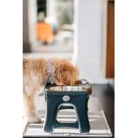 Килимок антиковзкий під миски Dexas Bowl Grippmat М для собак та котів 43х57 см Сірий (PW950429)