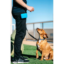 Сумка под лакомства для собак Dexas Pooch Pouch силиконовая с клипсой на пояс Голубой (PW6002194)
