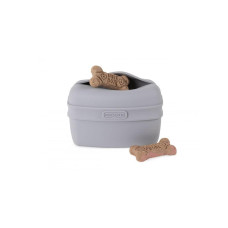 Сумка під ласощі для собак Dexas Pooch Pouch силіконова з кліпсою на пояс Сірий (PW600429)