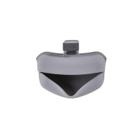 Сумка під ласощі для собак Dexas Pooch Pouch силіконова з кліпсою на пояс Сірий (PW600429)