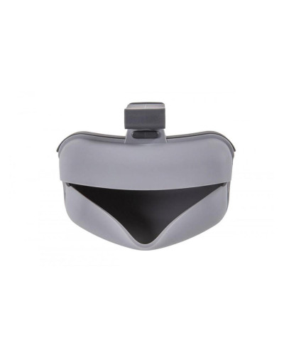 Сумка під ласощі для собак Dexas Pooch Pouch силіконова з кліпсою на пояс Сірий (PW600429)