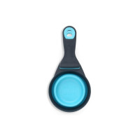 Мірна склянка для корму Dexas Collapsible KlipScoop складана на кліпсі 120 мл Блакитний (PW6504322194)