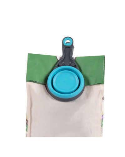 Мерный стакан для корма Dexas Collapsible KlipScoop складной на клипсе 120 мл Голубой (PW6504322194)