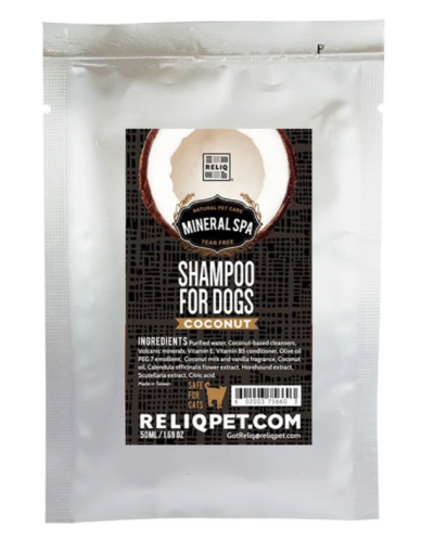 Шампунь Reliq Mineral SPA Coconut Shampoo для собак с экстрактом кокоса 50 мл (S50T-COT)