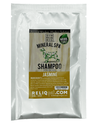 Шампунь для собак Reliq Mineral Spa Shampoo Jasmine із екстрактом жасмину 50 мл (S50T-JAS)