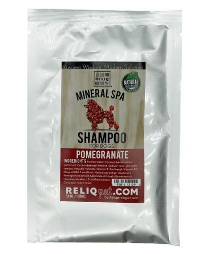 Шампунь Reliq Mineral Spa Shampoo Pomegranate  для собак із екстрактом гранату 50 мл (S50T-POM)