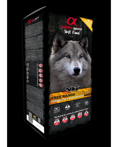 Корм для собак Alpha Spirit Poultry полувлажный беззерновой 200 г (as3003209m)