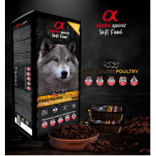 Корм для собак напіввологий Alpha Spirit Poultry Box беззерновий (200г х45) 9 кг (as3003209)