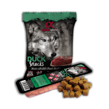 Ласощі для собак Alpha Spirit Snacks напіввологі беззернові кубики з качкою 50 г (as4008350)