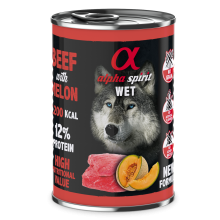 Влажный корм Alpha Spirit Beef with Melon с говядиной и дыней для взрослых собак 400 г (as969954)