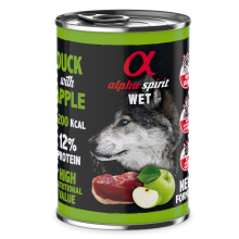 Влажный корм Alpha Spirit Duck with Apple с уткой и зелеными яблоками для взрослых собак 400 г (as969985)