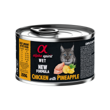 Влажный корм Alpha Spirit Chicken with Pineapple с курицей и ананасами для взрослых котов 200 г (as310363)