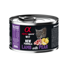 Влажный корм Alpha Spirit Lamb with Pear с ягнятиной и грушами для взрослых котов 200 г (as969015)