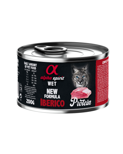 Влажный корм Alpha Spirit Iberico Pork Protein с иберийской свинины для взрослых котов 200 г (as311186)