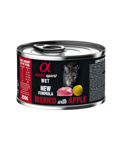 Влажный корм Alpha Spirit Iberian Pork with Apple со свининой и яблоками для взрослых котов 200 г (as311254)