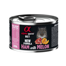Влажный корм Alpha Spirit Ham with Melon с ветчиной и дыней для взрослых котов 200 г (as310660)