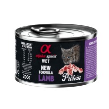 Влажный корм Alpha Spirit Lamb Protein с ягнятиной для взрослых котов 200 г (as311278)
