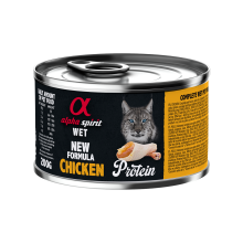 Влажный корм Alpha Spirit Chicken Protein с курицей для взрослых котов 200 г (as311209)
