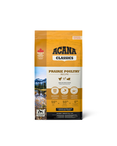 Сухой корм для собак всех пород и всех стадий жизни ACANA Prairie Poultry Recipe Dog 14,5 кг (а56017)